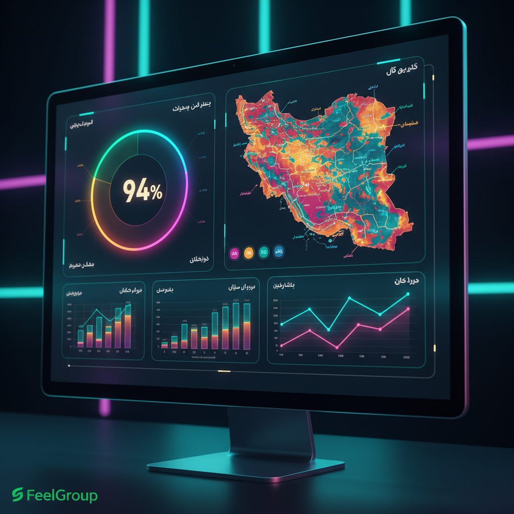 داشبورد هوش مصنوعی پیش‌بینی فروش و موجودی feelgroup.ir
