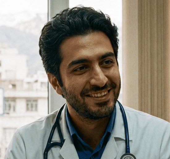 عکس از یک پزشک آقای ایرانی
